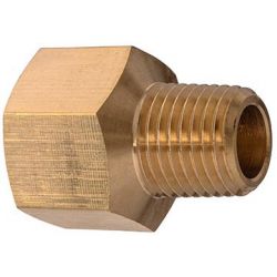 PAULIN / DOMINION FITTINGS D120-DC, BRASSPIPE ADAPTER FEMALETOMALE - REDUCING 222P-8-6 1/2" X 3/8" D120-DC