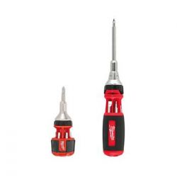 MILWAUKEE 48-22-2302C, DRIVER-MULTI BIT RATCHETING - 10 IN 1 SQ DR + 8 IN 1 STUBBY 48-22-2302C