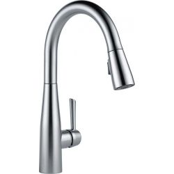 MASCO DELTA 9113-AR-DST, ESSA PULL DOWN KITCHEN FAUCET - 1 OR 3 HOLE - ARCTIC STAINLESS 9113-AR-DST