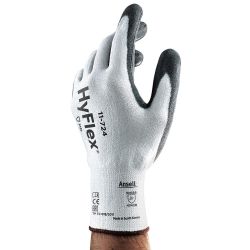 ANSELL 11-724-7, GLOVE - HYFLEX MED DUTY PU - CUT 3 PALM COATED SIZE 7 11-724-7