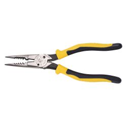 KLEIN TOOLS J206-8C, PLIERS-ALL PURPOSE - STRIPS & CUTS 8-16 AWG SOLID J206-8C