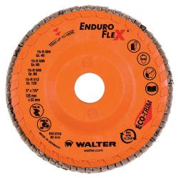 WALTER SURFACE TECHNOLOGIES 15R506, DISC-FLAP 5" X 7/8" - 60G 15R506